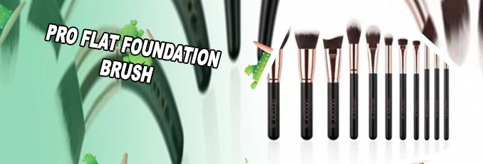 Flat foundation brush