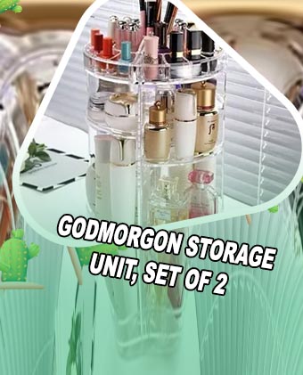 Rotatable cosmetic storage box